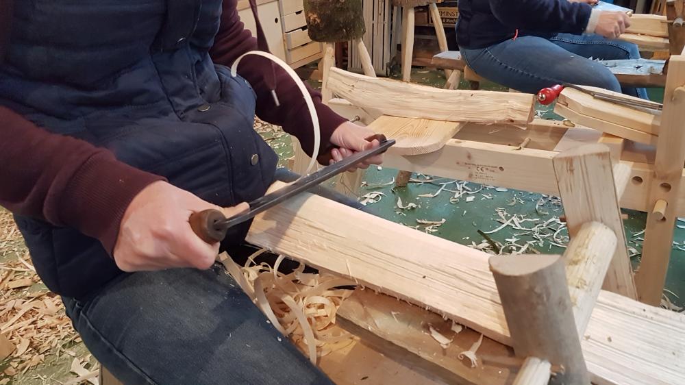 Rustic Bench Making